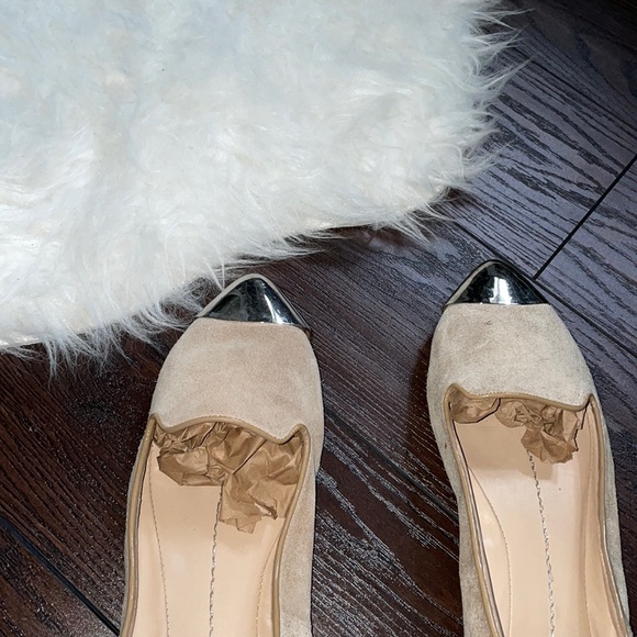 Dolce Vita Steel Cap Toe Suede Flats - Picture 2 of 4